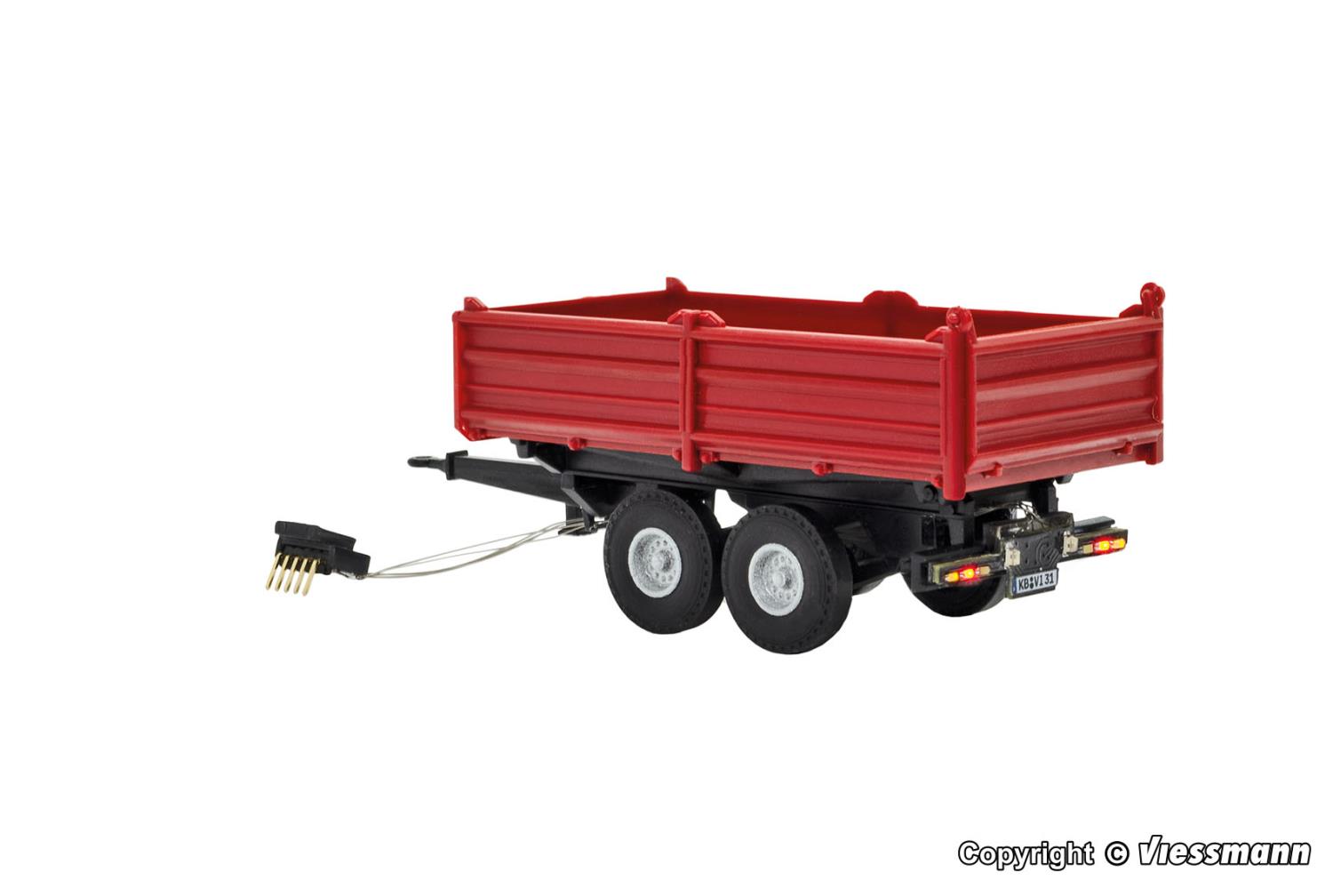 Viessmann 8214 Tandem Kipper rot Funktionsmodell CarMotion Spur H0
