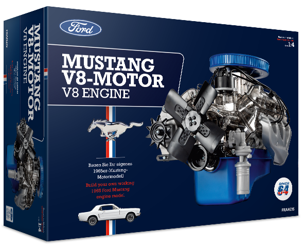 Franzis 67501 Ford Mustang V8-Motor 1:4