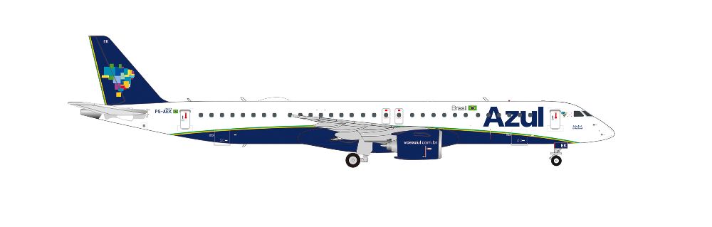 Herpa 574068 Embraer E195-E2 Azul 1:200