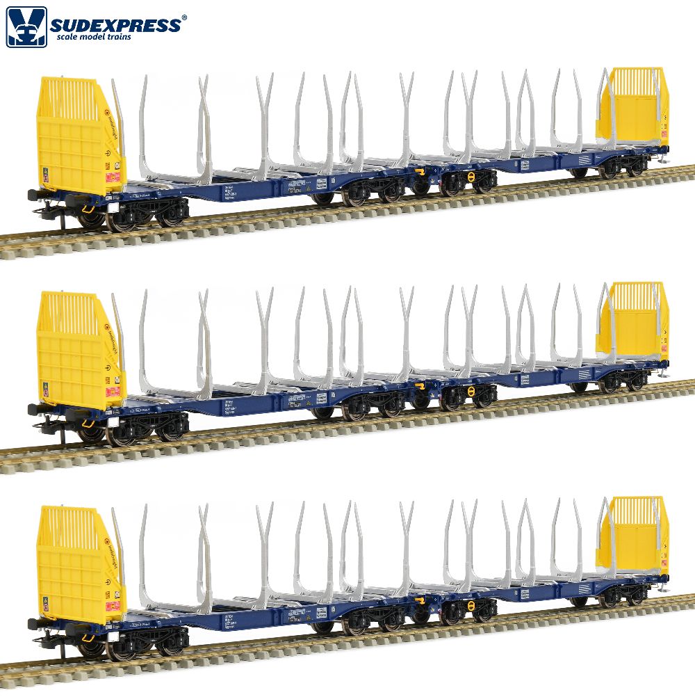 Sudexpress S4657005 3-tlg Innofreight Sggmrrs 90' Set 1:87 Spur H0 DC NEU