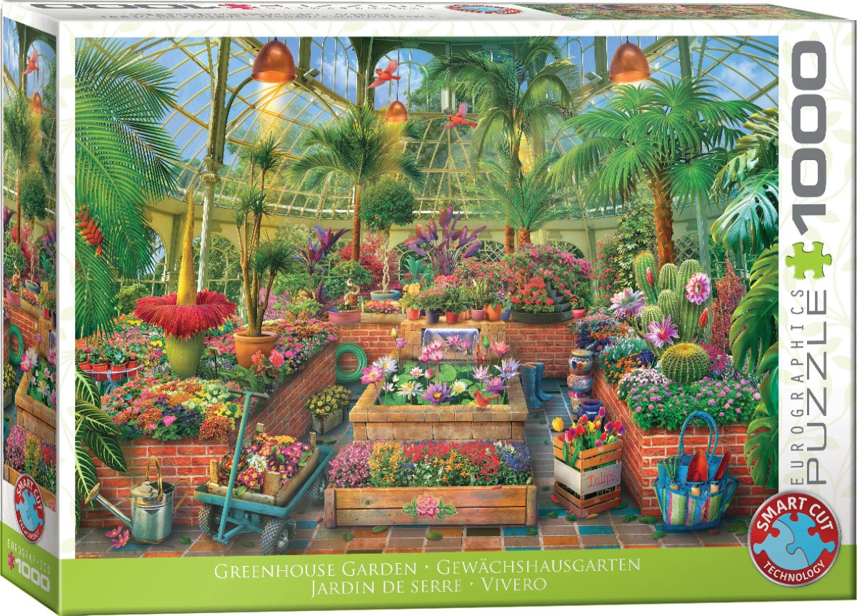 EUROGRAPHICS 6000-6014 Gewächshausgarten 1000 Teile Puzzle Neu OVP