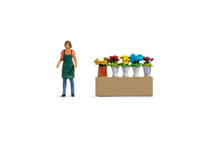 Noch 16502 Tiny-Scenes „Blumenstand“ 1:87 Spur H0 Neu OVP