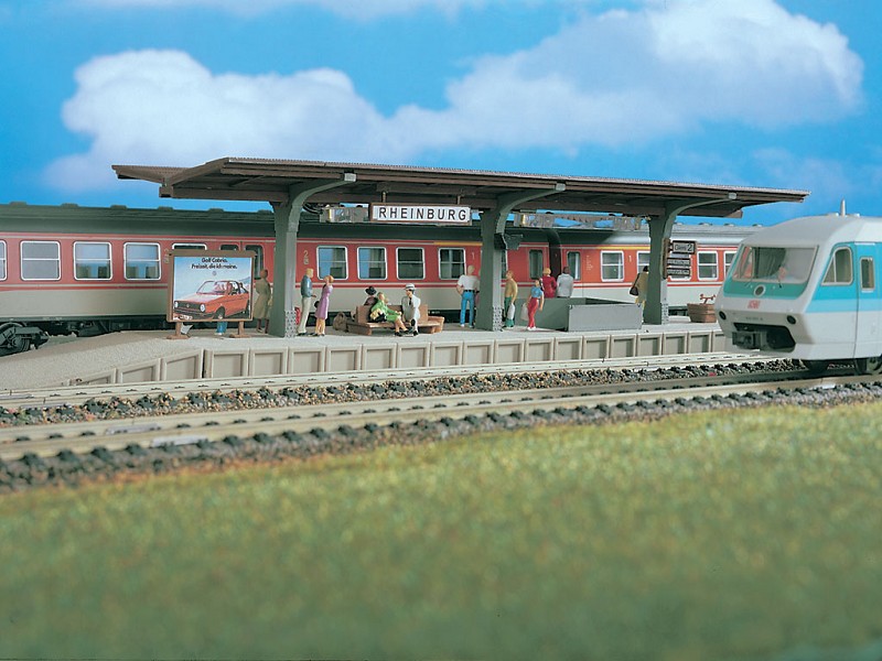 Vollmer 43535 H0 Bahnsteig Rheinburg
