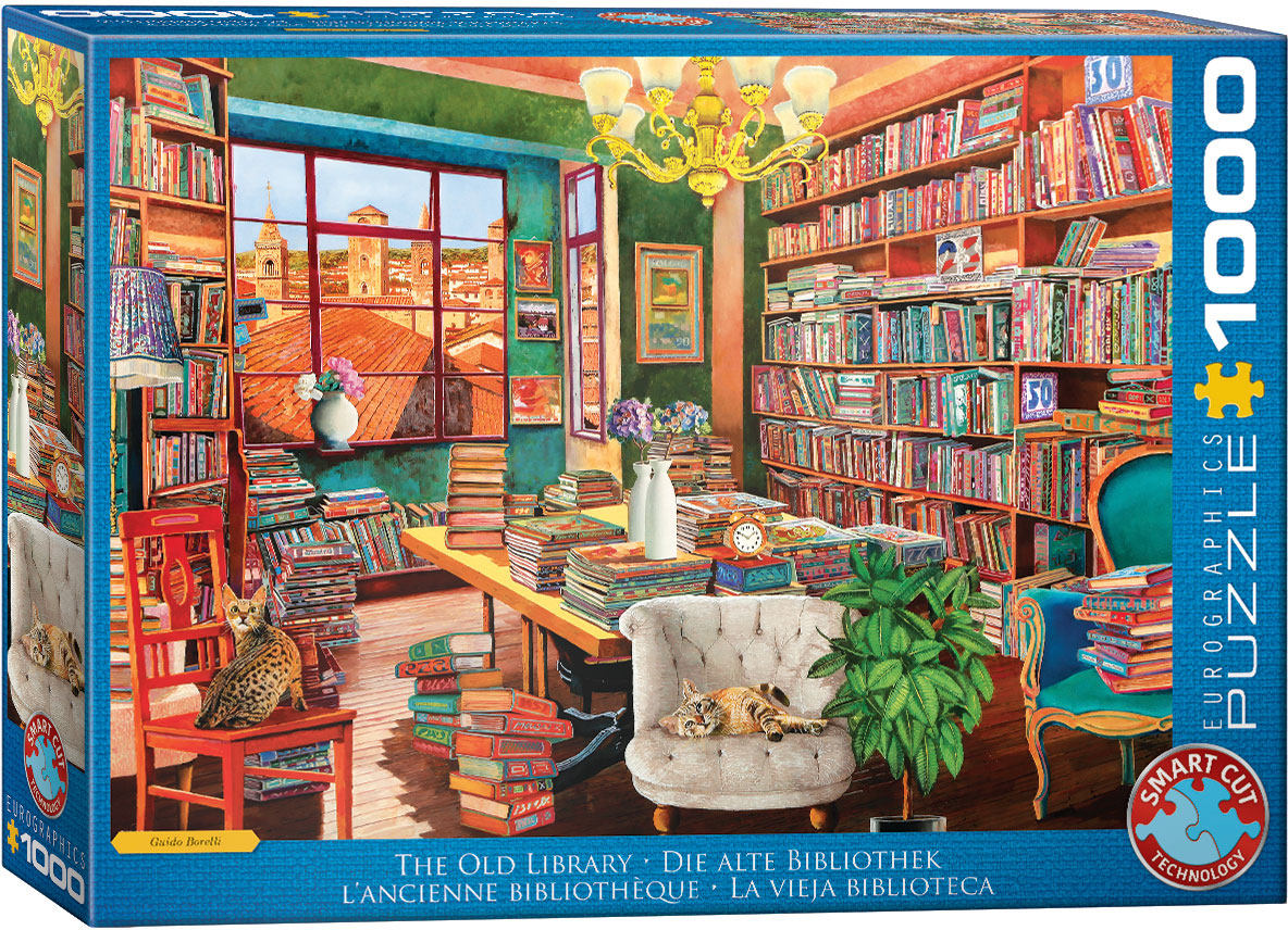 EUROGRAPHICS 6000-5888 Die alte Bibliothek 1000 Teile Puzzle NEU OVP