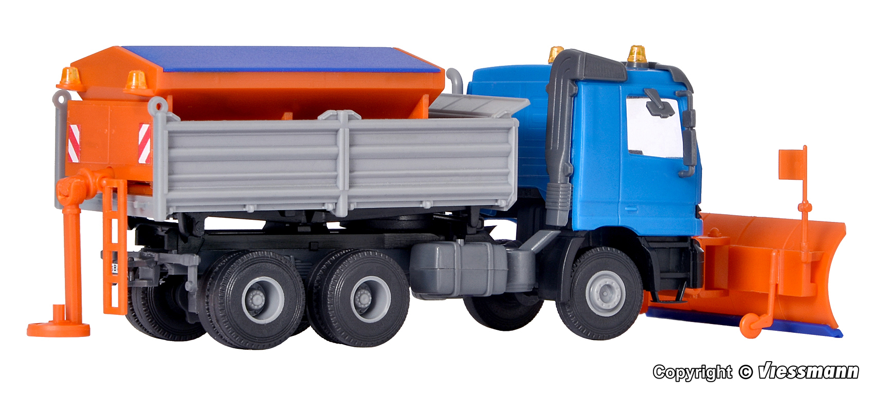 Kibri 15006 MB ACTROS mit Schneepflug und Streugerät 1:87 NEU