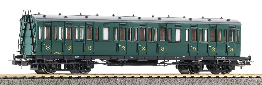 Piko 53349 Abteilwagen 3. Klasse SNCB III 1:87 Spur H0 DC NEU