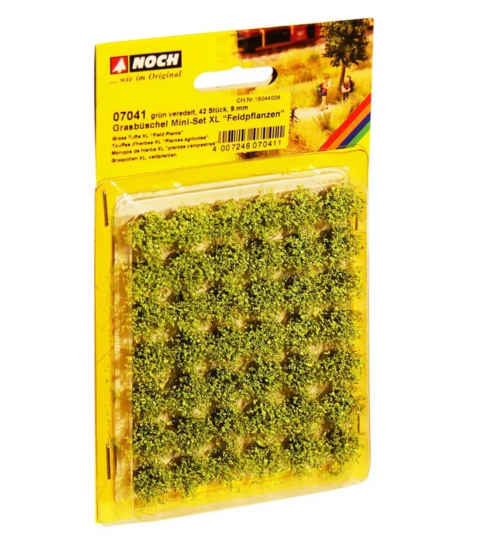 Noch 07041 Grasbüschel Mini-Set XL “Feldpflanzen” 42 Stück 9 mm