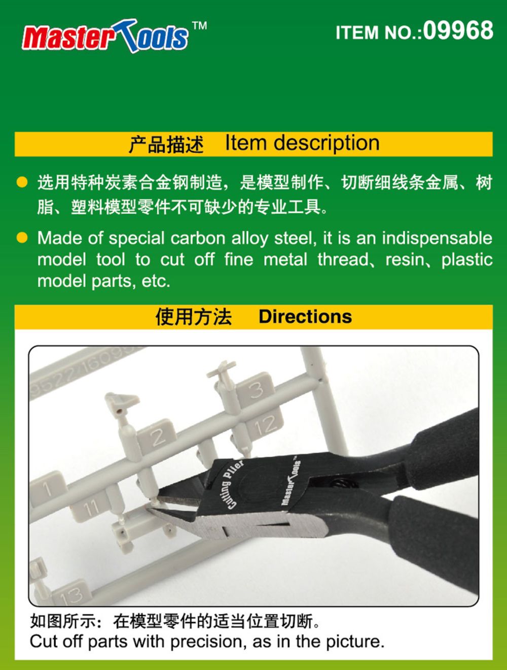 Master Tools 09968 Micro Cutting Plier NEU OVP Mikro-Schneidezange