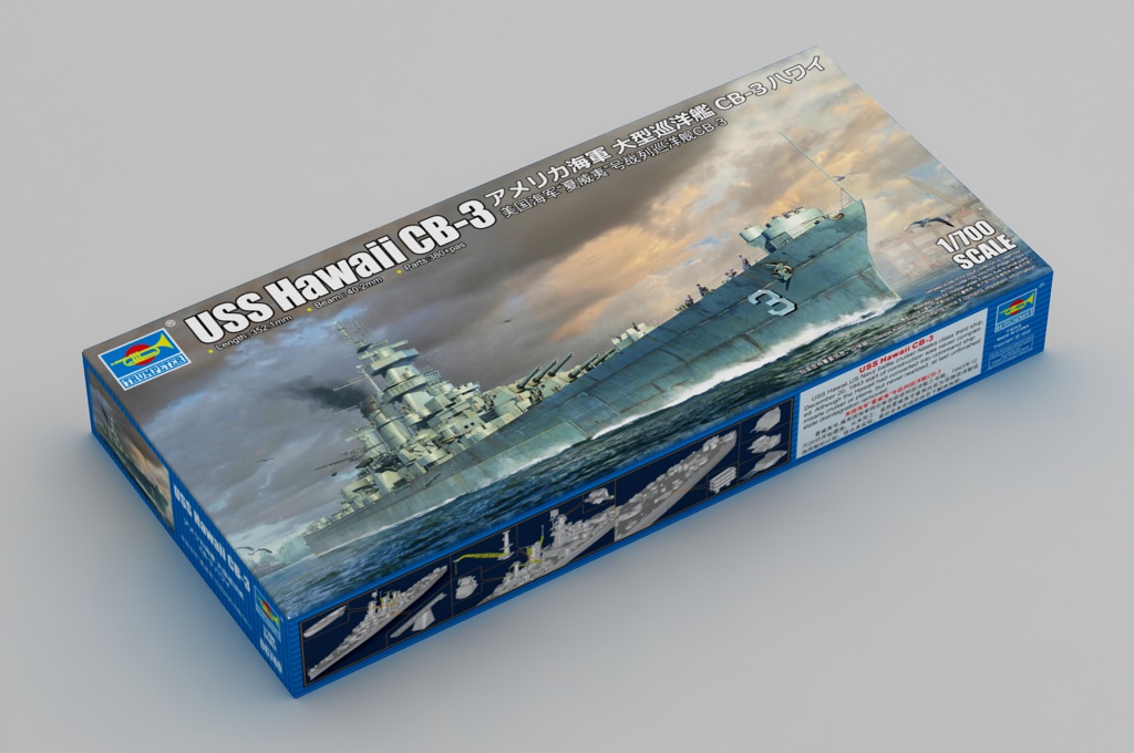 Trumpeter 06740 USS Hawaii CB-3 1:700 Modellbausatz Neu OVP