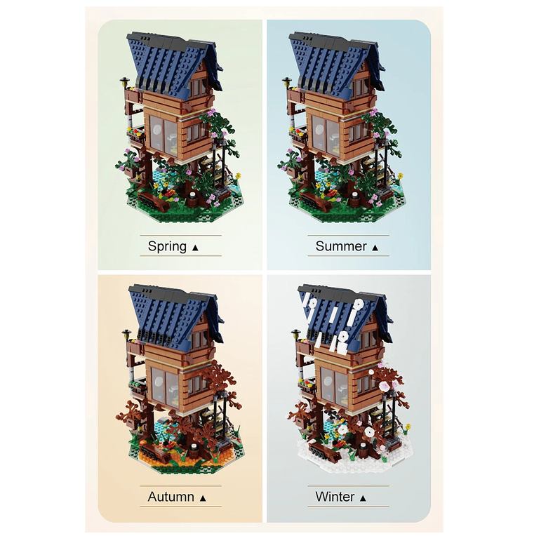 CaDA C66004W Baumhaus 4 Jahreszeiten 1:46 Bausatz NEU OVP Bricks