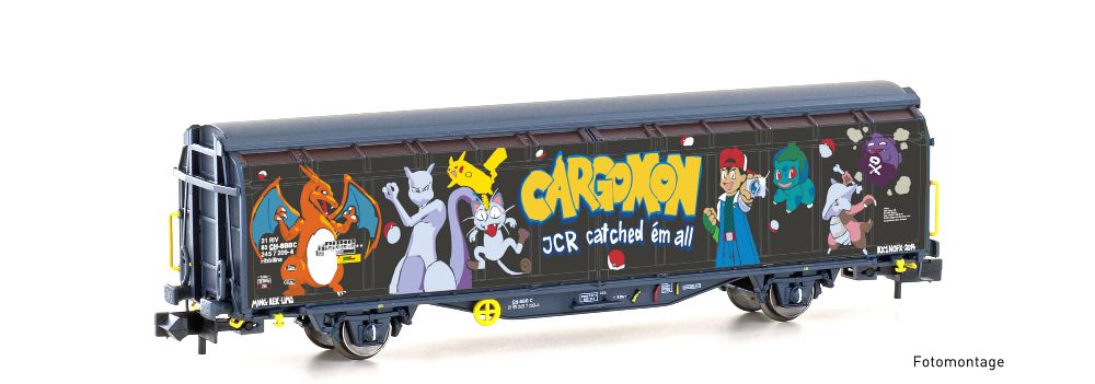 Hobbytrain H24671 Schiebewandwagen Hbbillns SBB Graffiti-Serie (9) Spur N