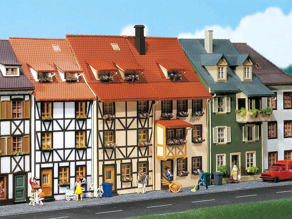 Faller 130431 2 Reliefhäuser 1:87 Spur H0 Bausatz Neu OVP