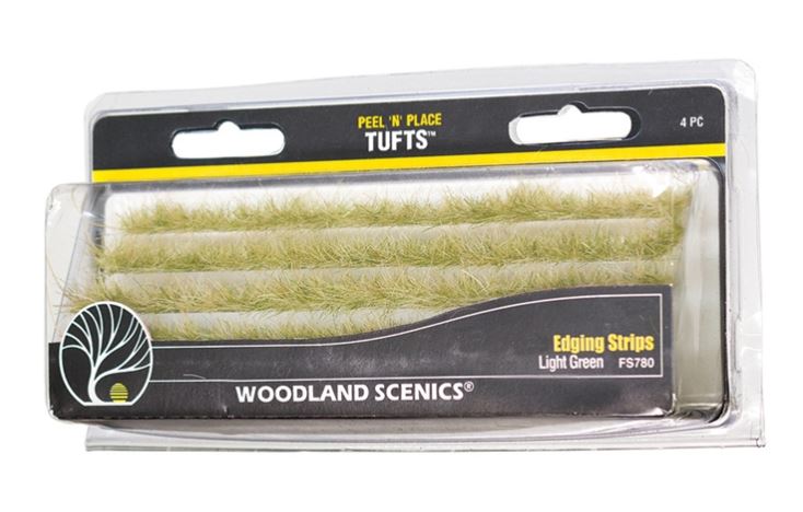 Woodland Scenics FS780 Light Green Edging Strips - Neu - OVP