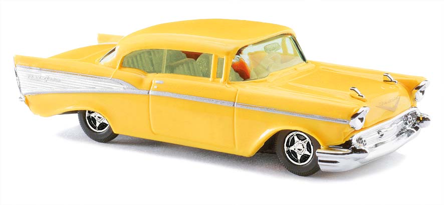 Busch 45026 Chevrolet Bel Air '57 Gelb 1:87 Spur H0 Standmodell