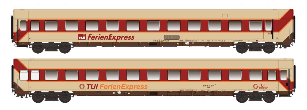 LS Models 96028N 2er Set TUI Ferienexpress, Ep.IV, Set II Spur N