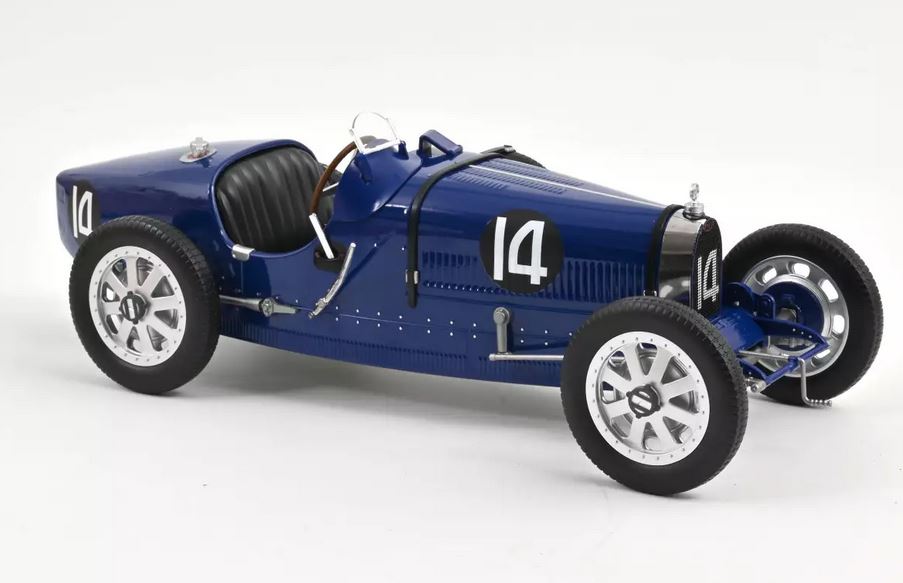 Norev 125703 Bugatti T35 1925 Dunkelblau 1:12 Standmodell NEU