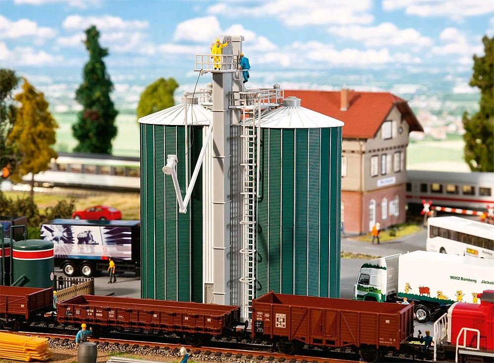 Faller 120260 Doppelsilo 1:87 Spur H0 Bausatz Neu OVP