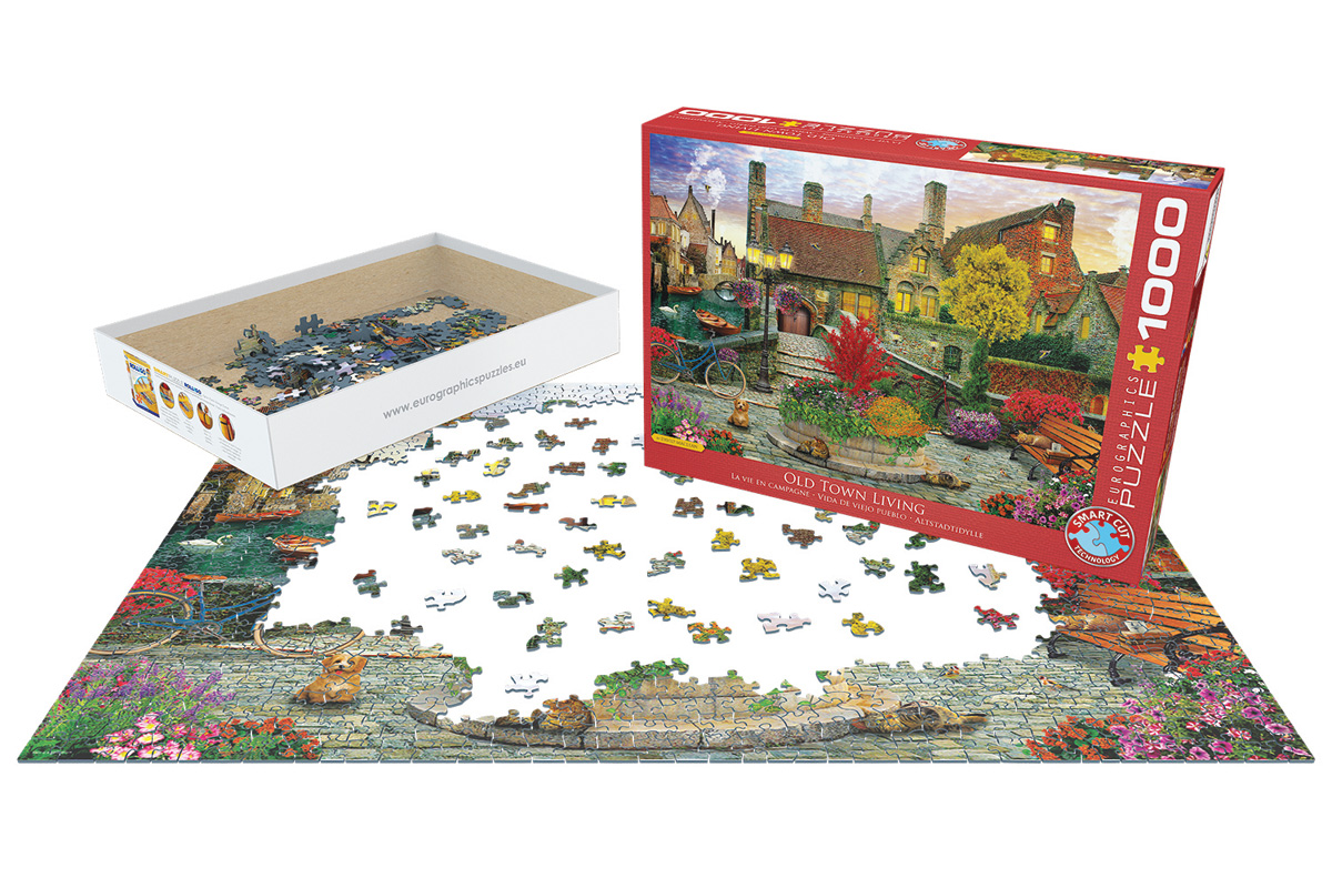 EUROGRAPHICS 6000-5531 Altstadtidylle von David Maclean 1000 Teile Puzzle Neu