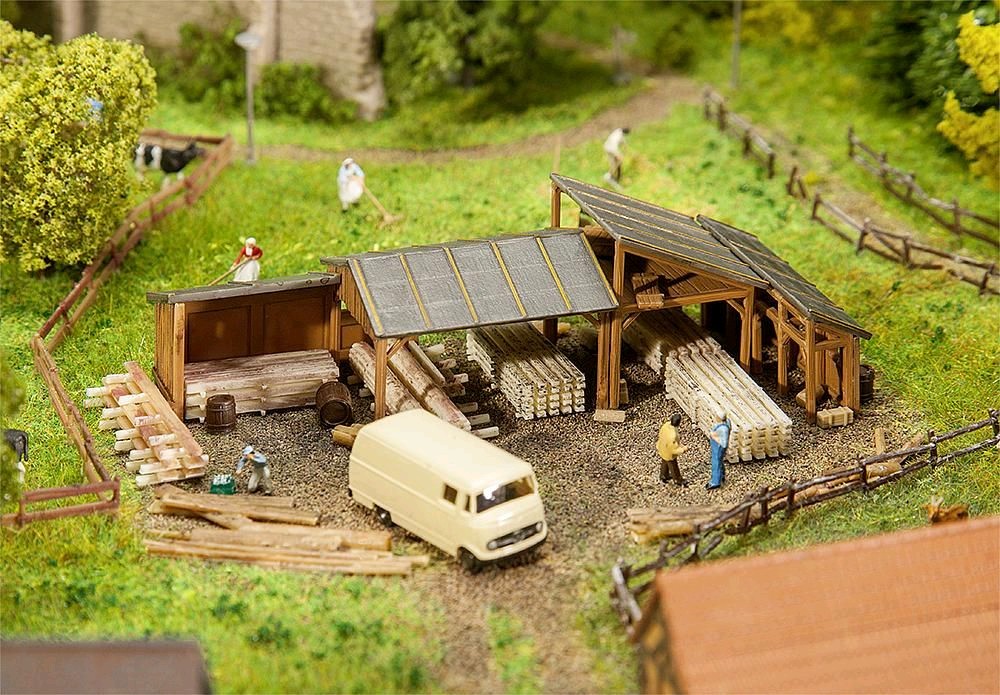Faller 232373 Holzlagerschuppen 1:160 Spur N Neu OVP