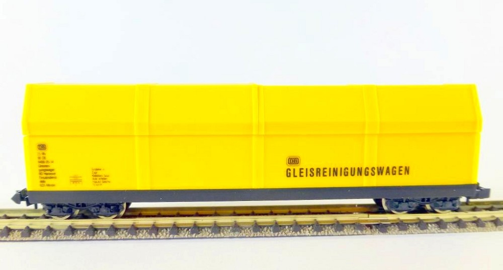 Lux-Modellbau 9071 N-Maschinenwagen ohne Technik 4achsig, gelb