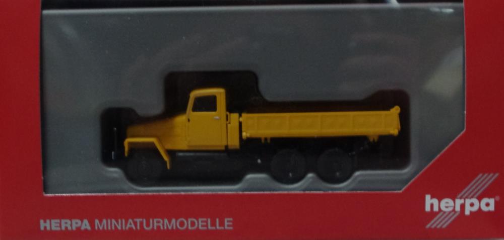 Herpa 308663 IFA G5 Dreiseitenkipper, orange 1:87 H0 Neu OVP