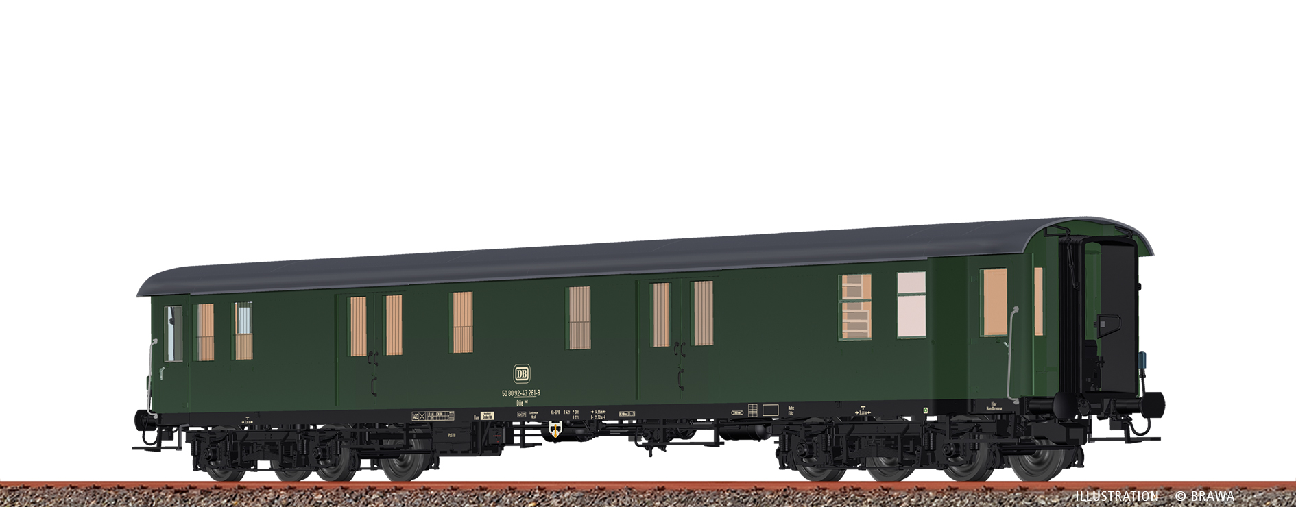 Brawa 58300 H0 Gepäckwagen Düe941 DB