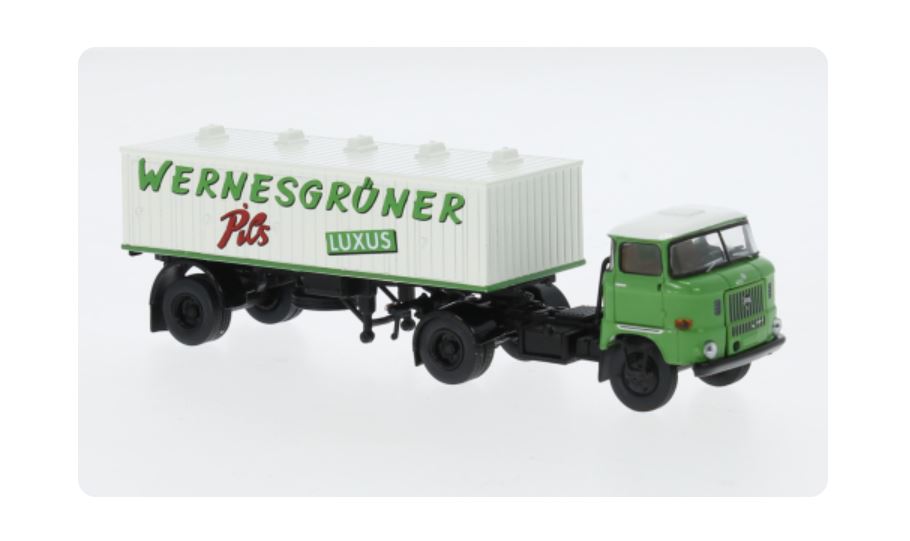Brekina 71214 IFA W 50 Bier-SZ 1965 Wernesgrüner Pils 1:87 Neu