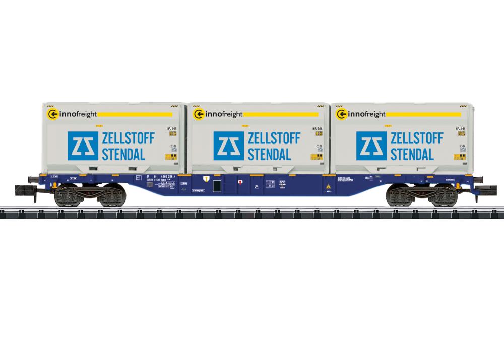 Trix 18420 Containertragwagen Bauart Sgnss - Spur N - Neu - OVP