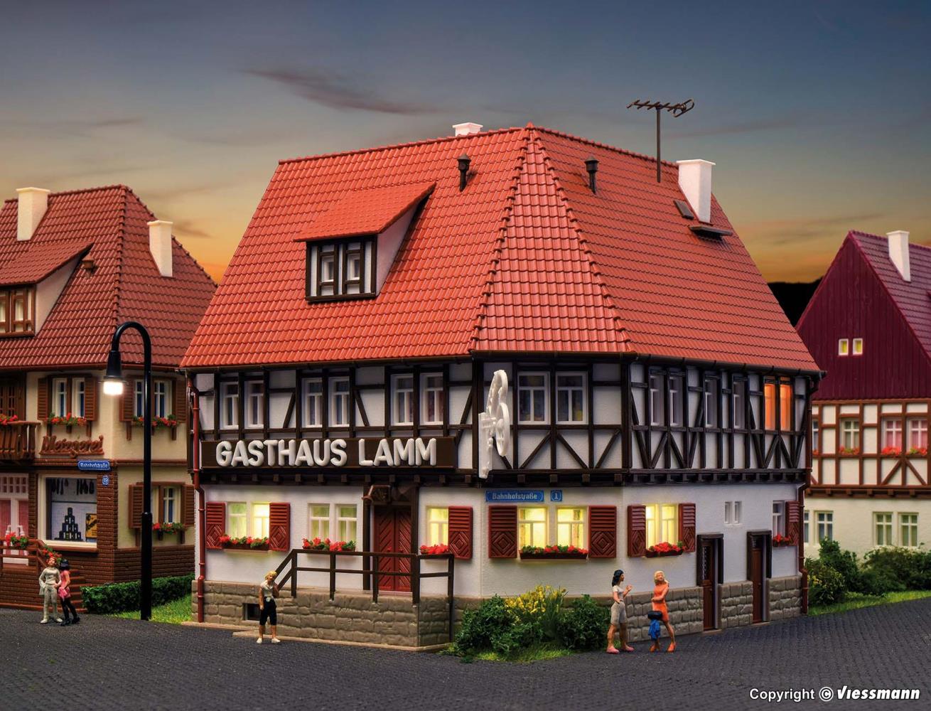 Vollmer 43645 Gasthaus Lamm 1:87 Spur H0 Bausatz Neu OVP
