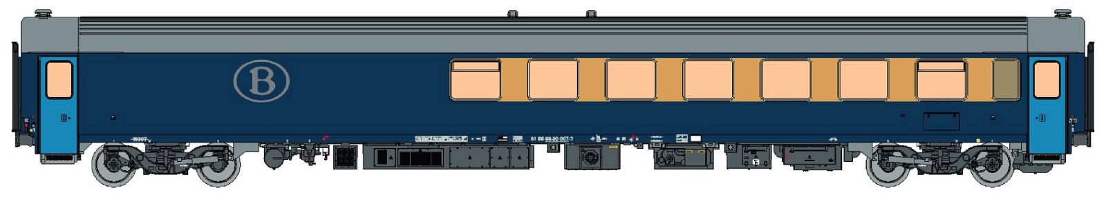 LS Models 42997 Speisewagen I10 Resto SNCB, Ep.V Spur H0