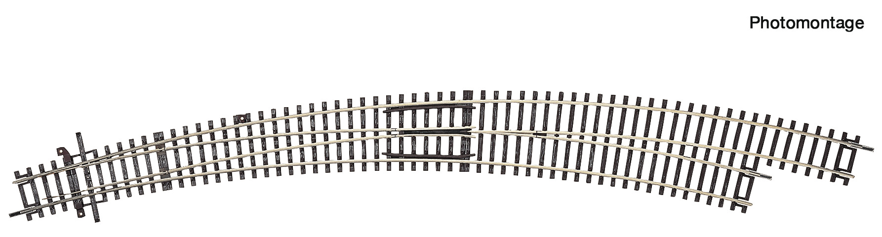 Roco 42479 Bogenweiche rechts BWr9/10 ohne Antrieb Spur H0