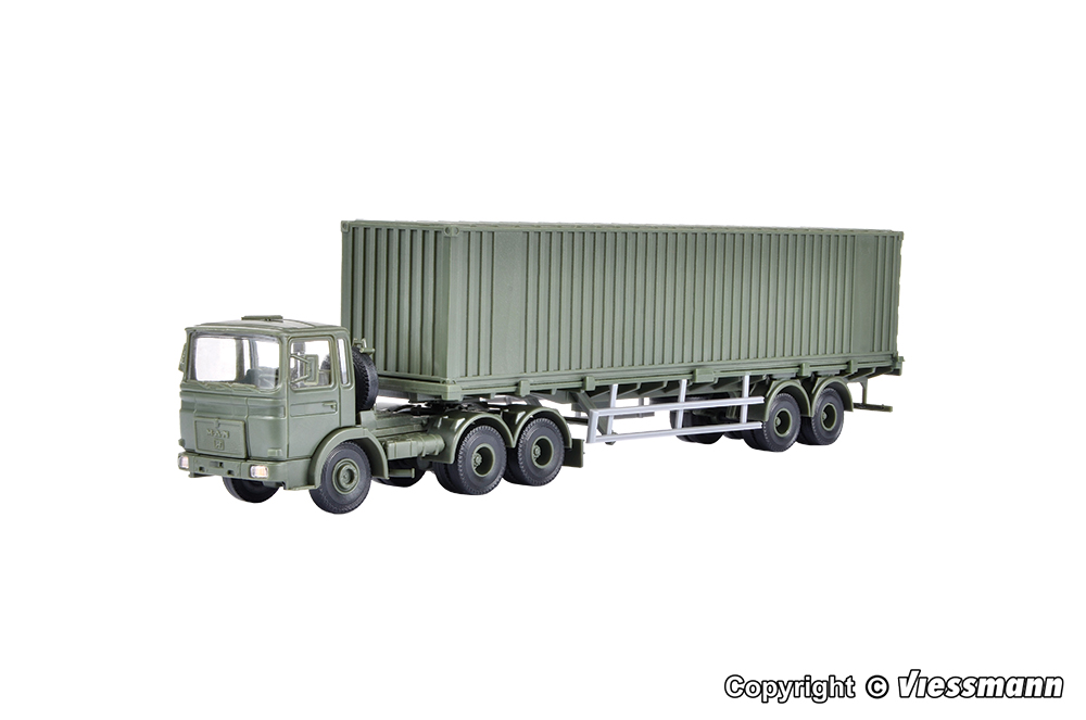 Kibri 18068 BW MAN 3-achs Zgm mit 40‘ Containerauflieger 1:87