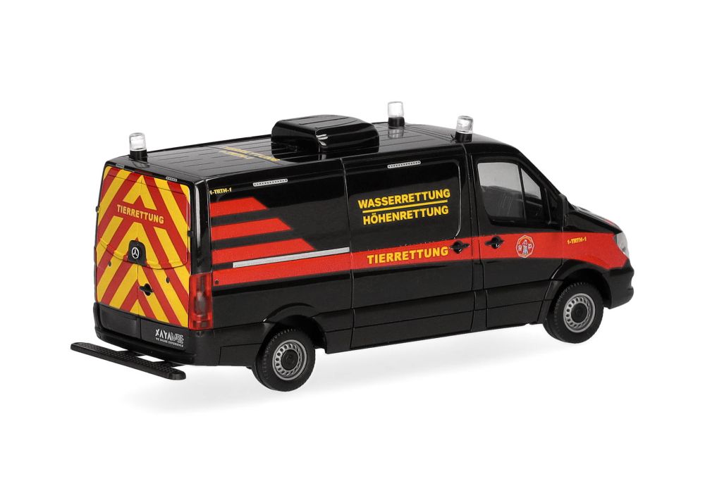 Herpa 098717 MB Sprinter '13 Kasten Flachdach Tierrettung 1:87 NEU