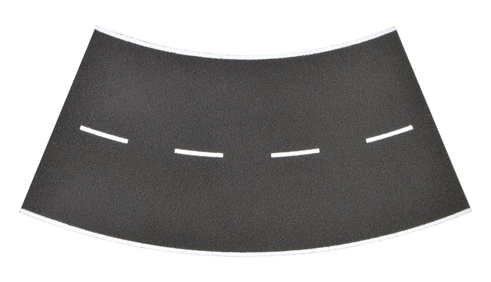 Vollmer 48266 H0 Straßenplatte Asphalt aus Steinkunst,45°-Kurve, Radius 15
