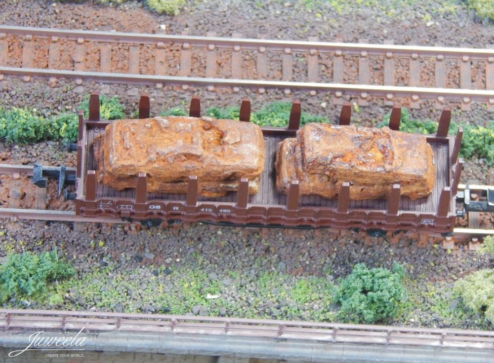 Juweela 21603 Schrottautos rostig Echtrost, 18 Stk. (Miniatur)