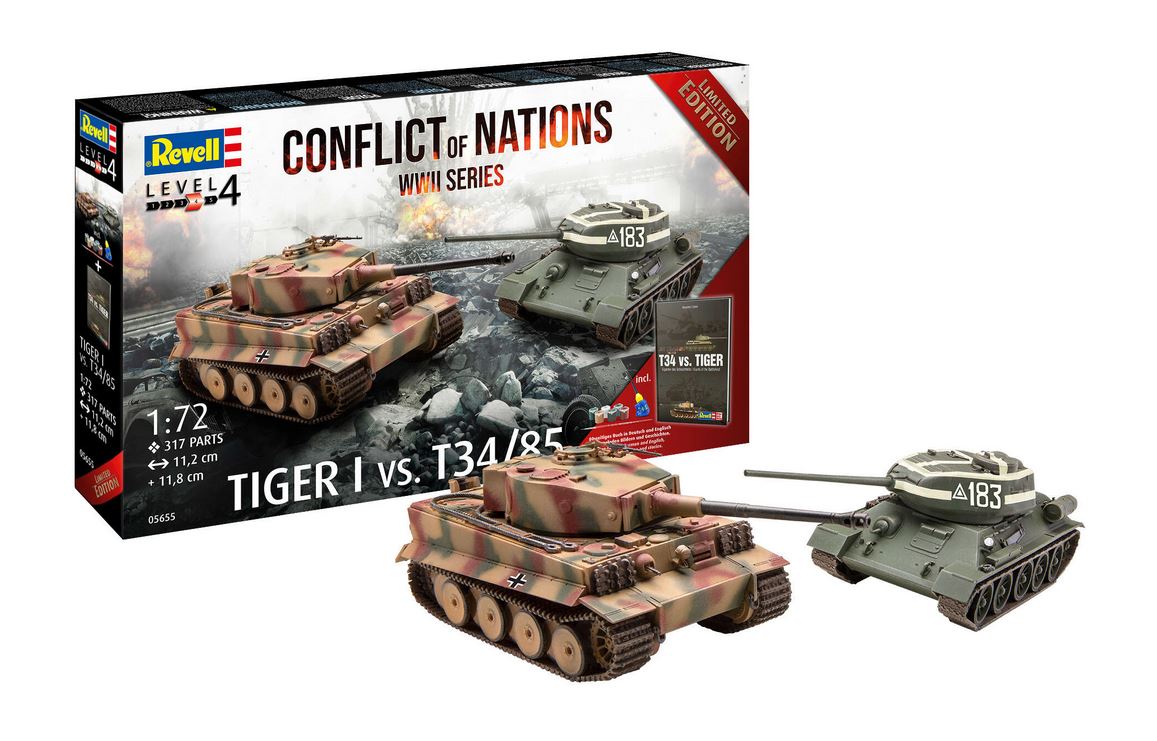 Revell 05655 Geschenkset Conflict of Nations WWII Series 1:72 Neu