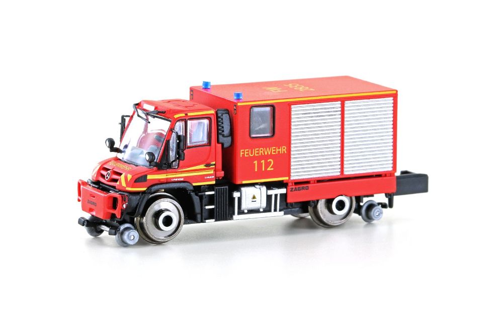 Hobbytrain H32303 Zweiwege Unimog U423 Feuerwehr Ep.VI DC/DCC Spur N