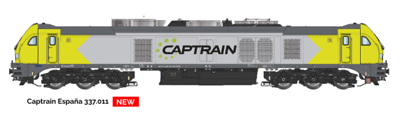 Sudexpress S3370110 Captrain España 337.011 DCC Sound Spur H0