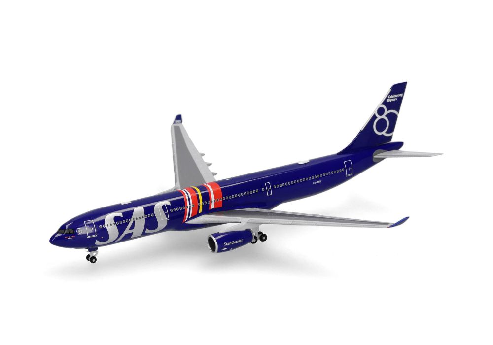 Herpa 539623 SAS Scandinavian Airlines Airbus A330-300 1:500 NEU