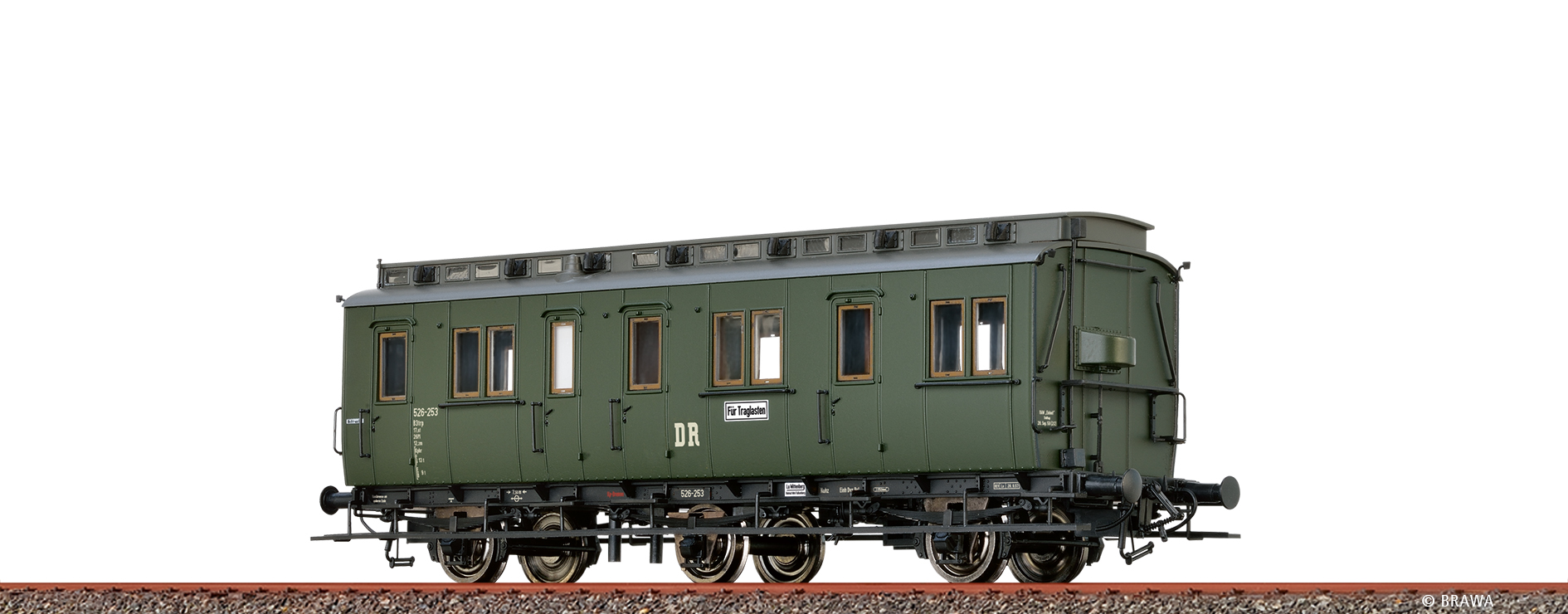 Brawa 45491 H0 Abteilwagen B3tr DR
