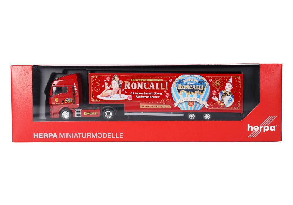 Herpa 320702 MAN TGX GM Jumbokoffer-Sattelzug "Roncalli" 1:87