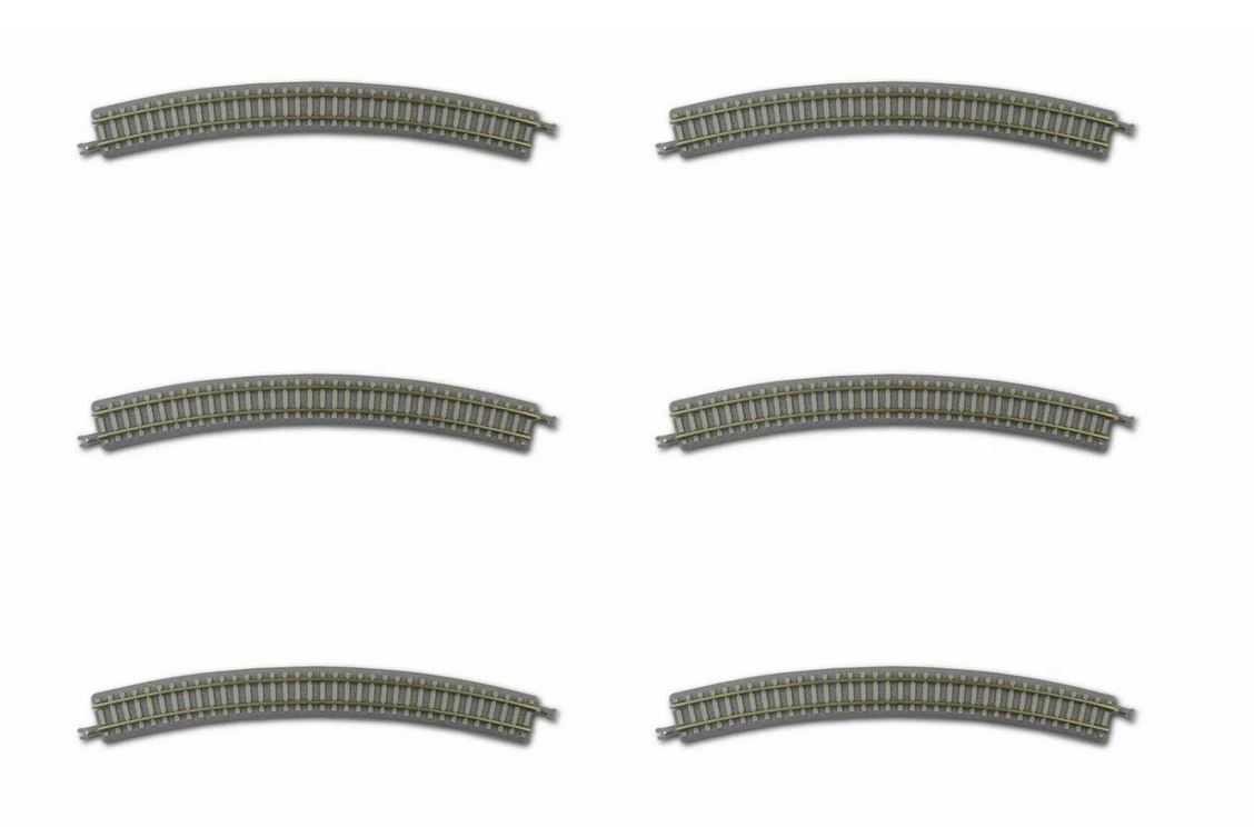 Rokuhan R054 Gleis gebogen R270-30° mit Betonschwellen Spur Z
