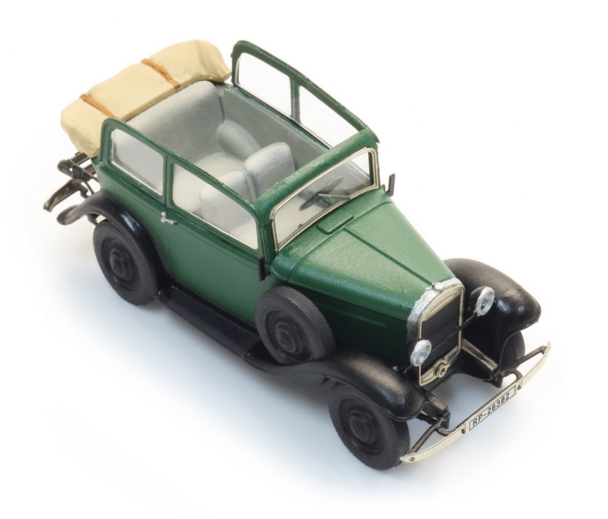 Artitec 387.644 Opel 1.2l Dach offen grün 1:87 Spur H0 Fertigmodell