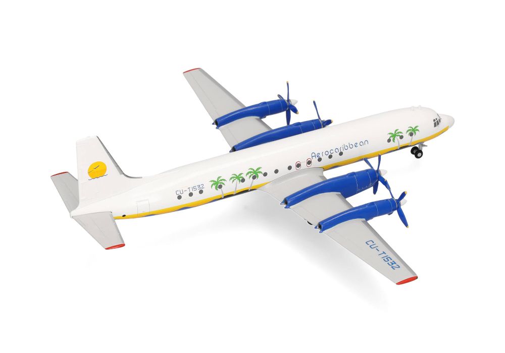 Herpa 573719 Aero Caribbean Ilyushin IL-18 – CU-T1532 1:200 NEU