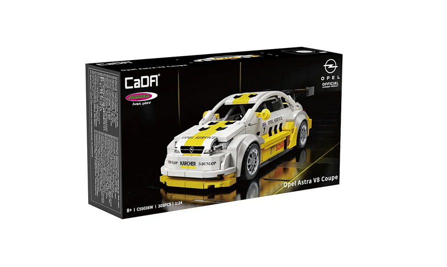 CaDA C55036W Opel Astra V8 Coupe weiß 1:24 Bausatz NEU OVP Bricks