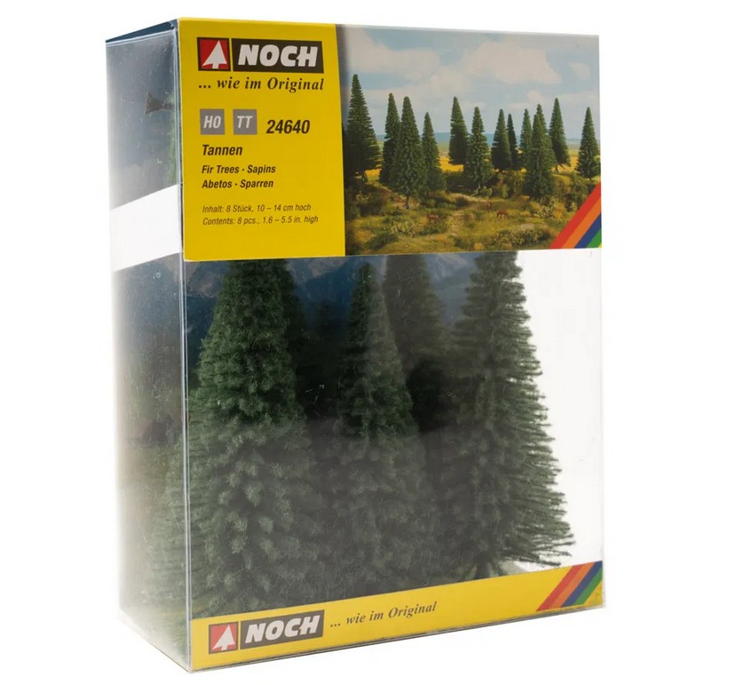 Noch 24640 Tannen 8 Stück 10 - 14 cm hoch Spur H0/TT NEU OVP