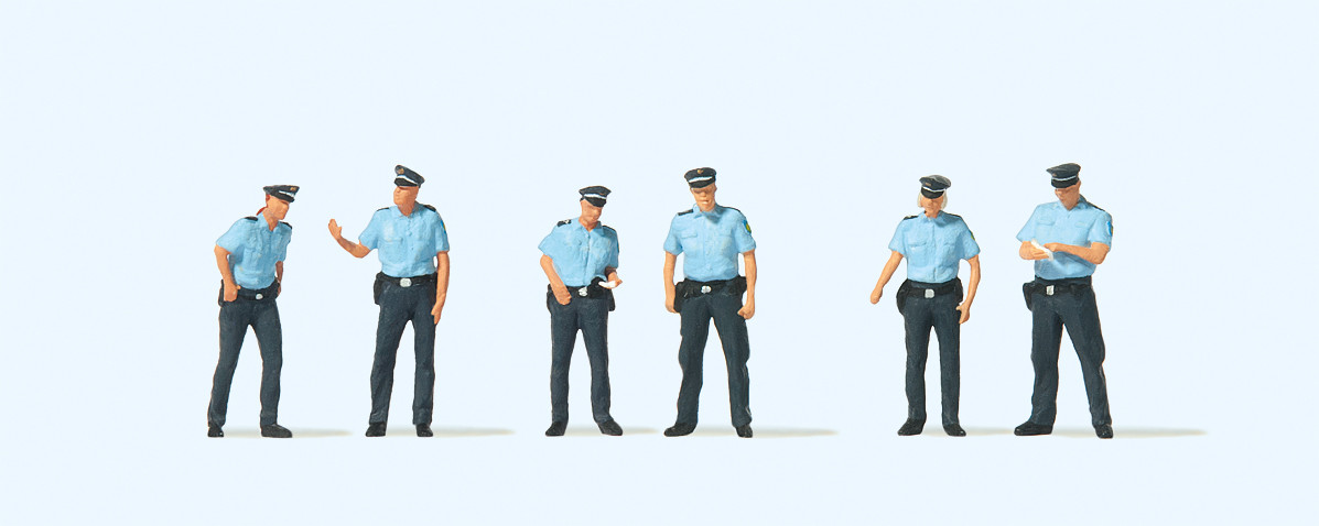 Preiser 10743 Polizei. Sommeruniform. Deutschland 1:87 Spur H0 Neu