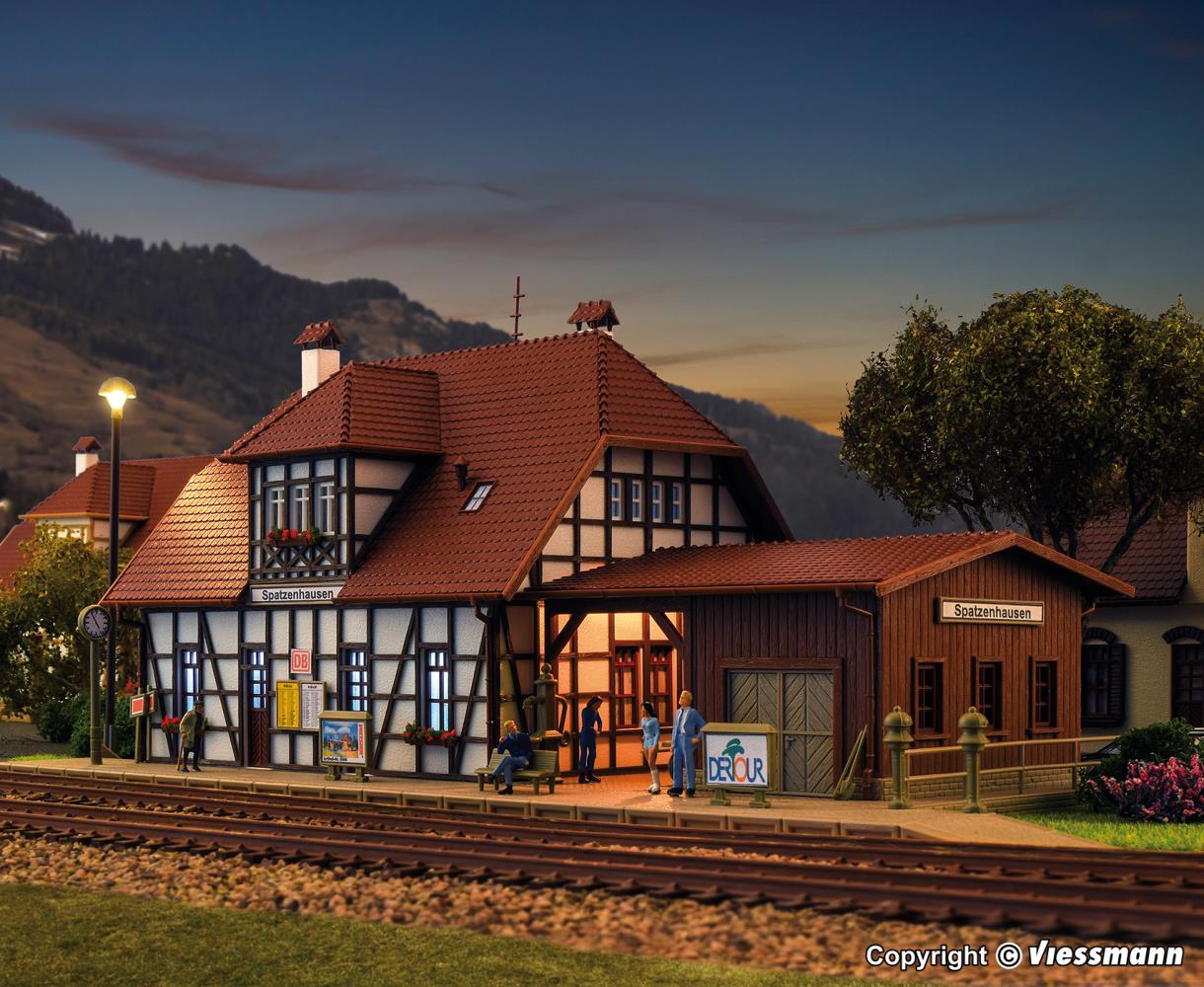Vollmer 43501 Bahnhof Spatzenhausen 1:87 Spur H0 Bausatz Neu