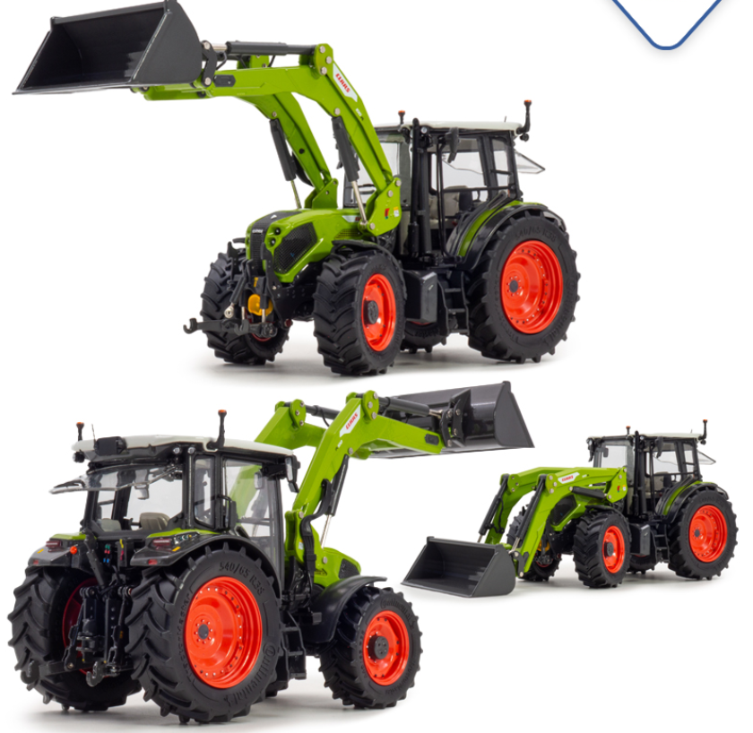 ROS 302655 Claas Axos 3.95 + FL 100 1:32 Spur 1 Standmodell NEU