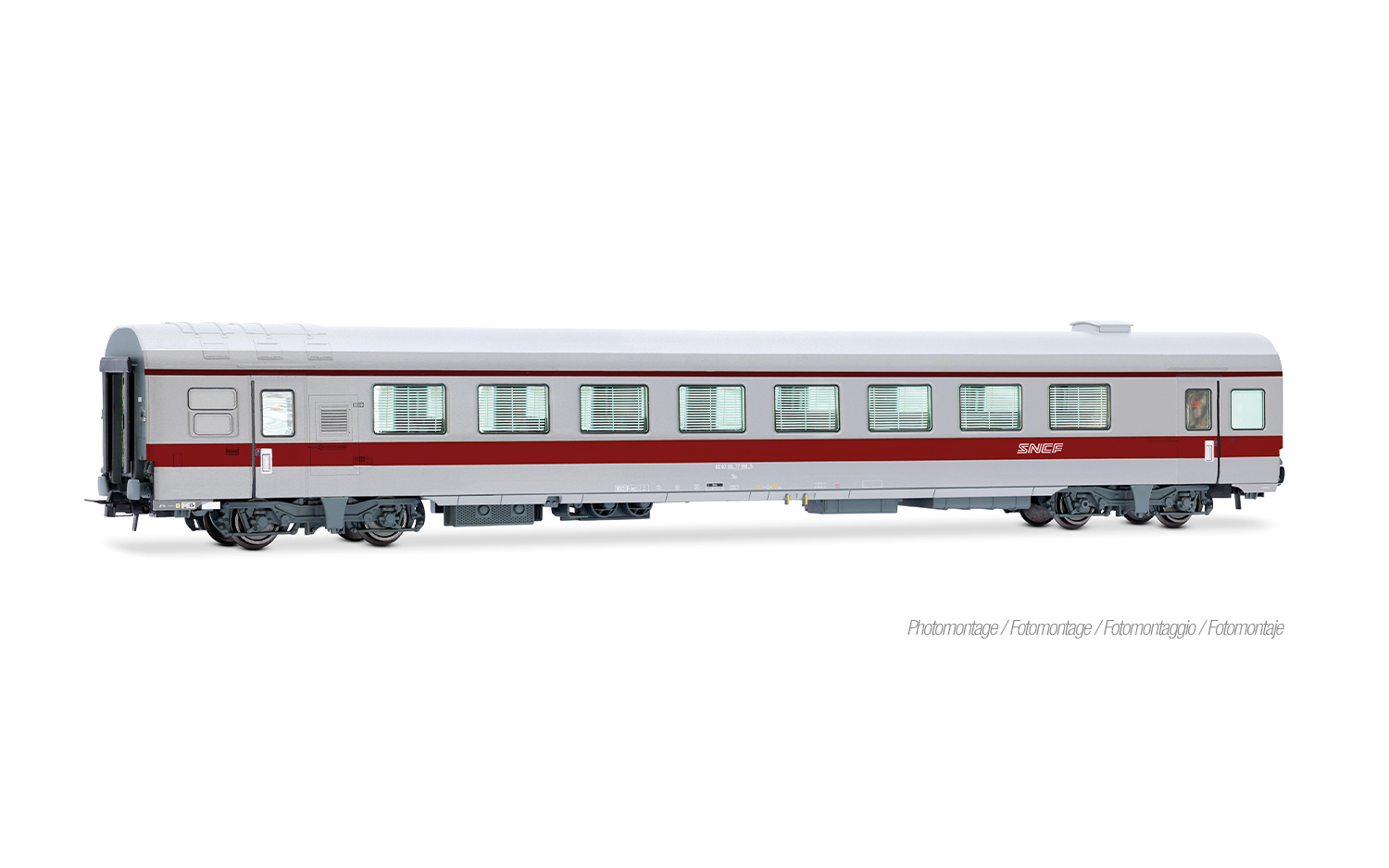 Jouef HJ4212 SNCF, Funktechnik-Messwagen in grau-roter Farbgebung